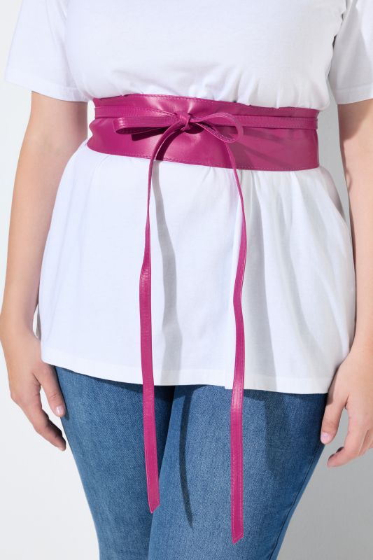 Soft Leather Tie Belt