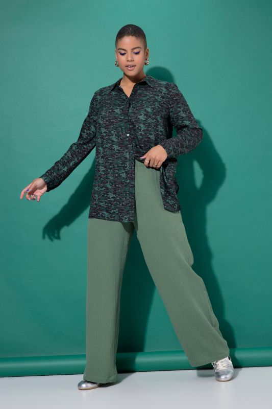 Wide Leg Muslin Palazzo Pants