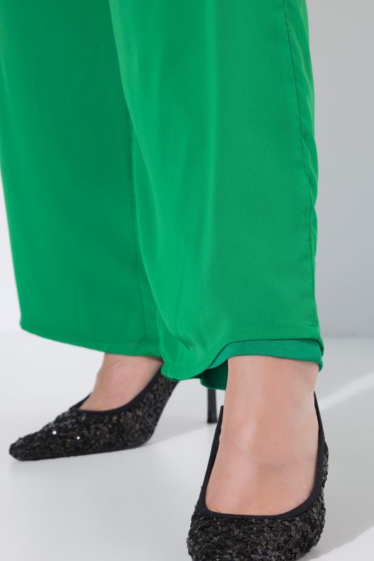 Layered Chiffon Wide Leg Pants