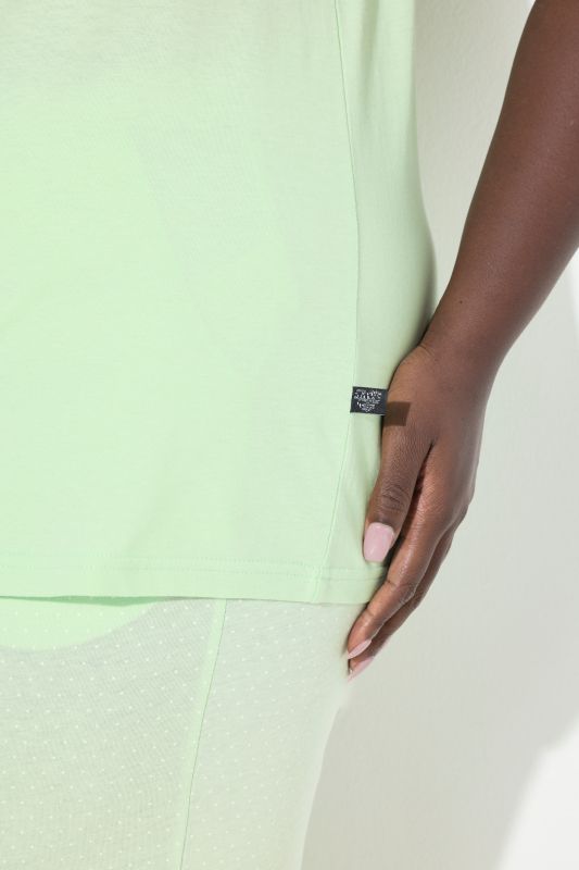 Dot Print Short Sleeve Pajama Set