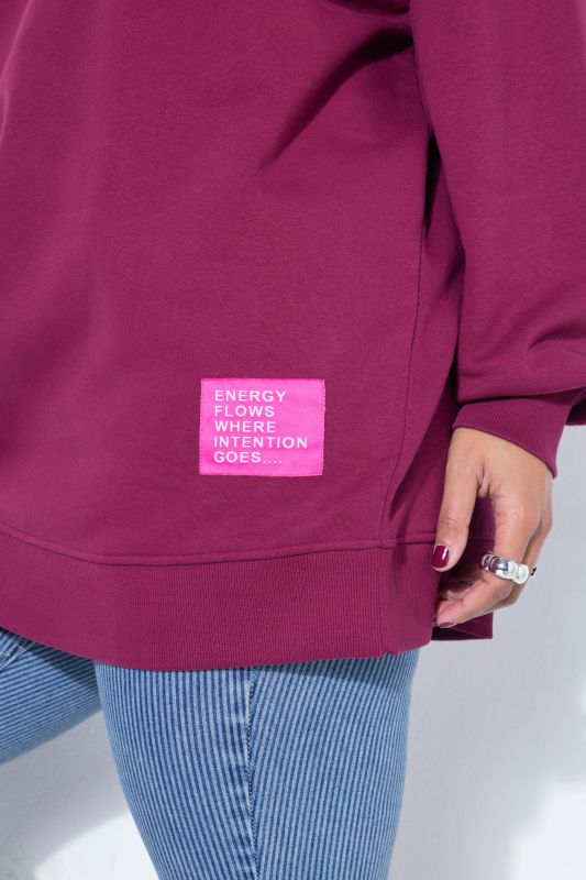 Statement Patch Long Sleeve Sweatshirt