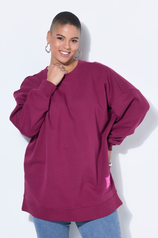 Statement Patch Long Sleeve Sweatshirt