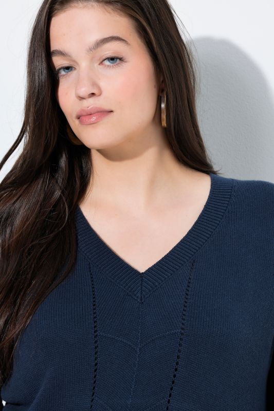 Eco Cotton Panel Knit Sweater