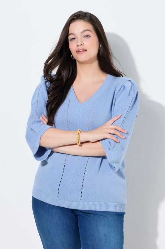 Eco Cotton Panel Knit Sweater