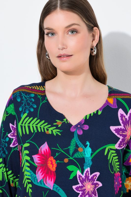 Блуза с градски принт на цветя