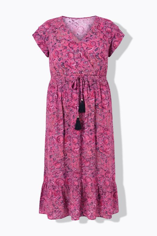 Рокля с пейзли принт