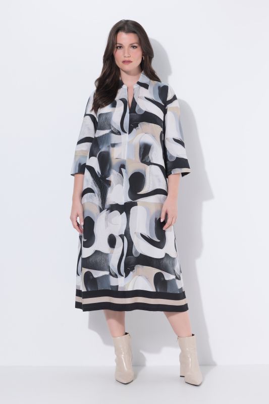 Рокля с абстрактен принт