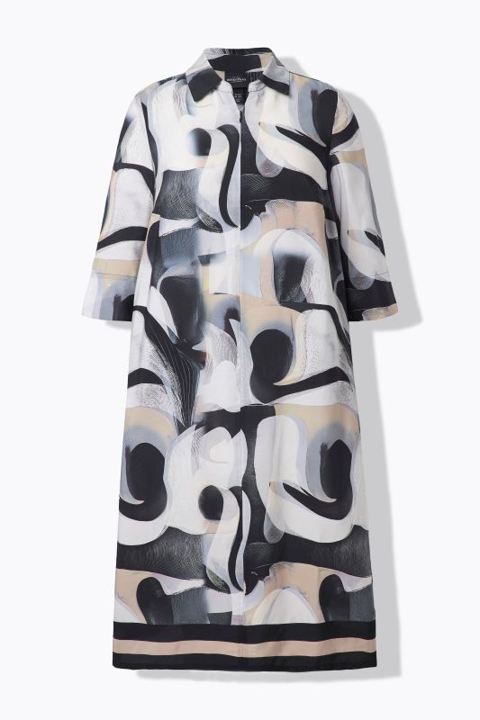Рокля с абстрактен принт