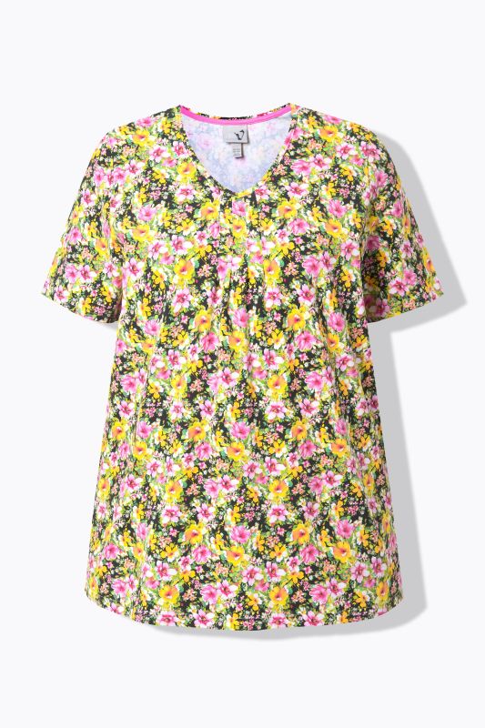 Тениска с пролетни цветя