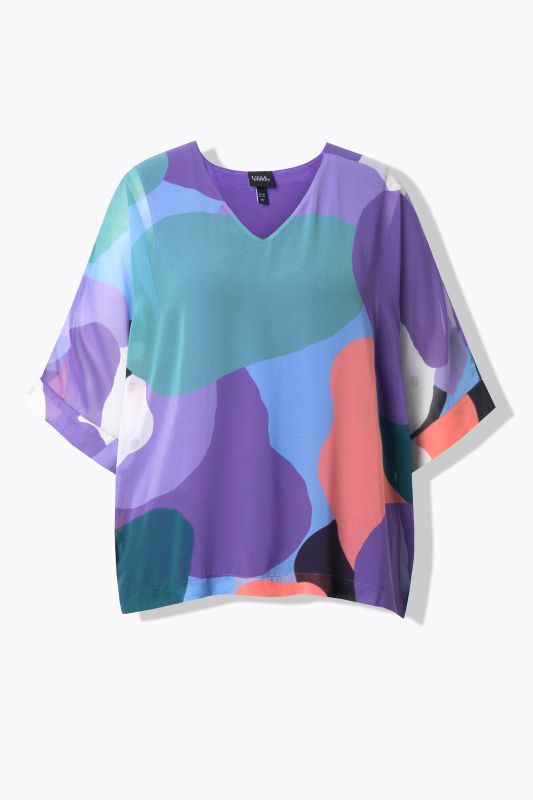 Pastel Clouds Layered Chiffon Blouse