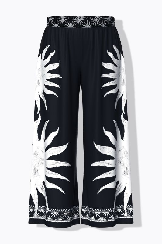 Sunburst Print Palazzo Pants