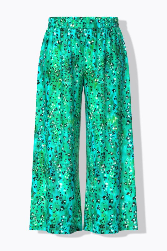 Neon Leopard Print Palazzo Pants