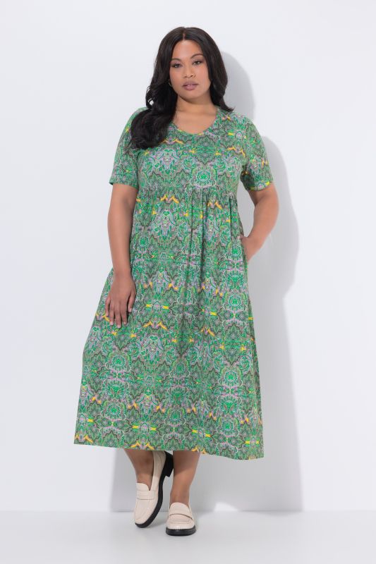 Paisley Kaleidoscope Jersey Pocket Dress