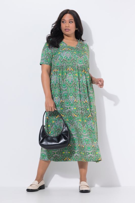 Paisley Kaleidoscope Jersey Pocket Dress