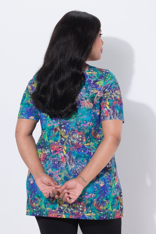 Туника с цветен принт