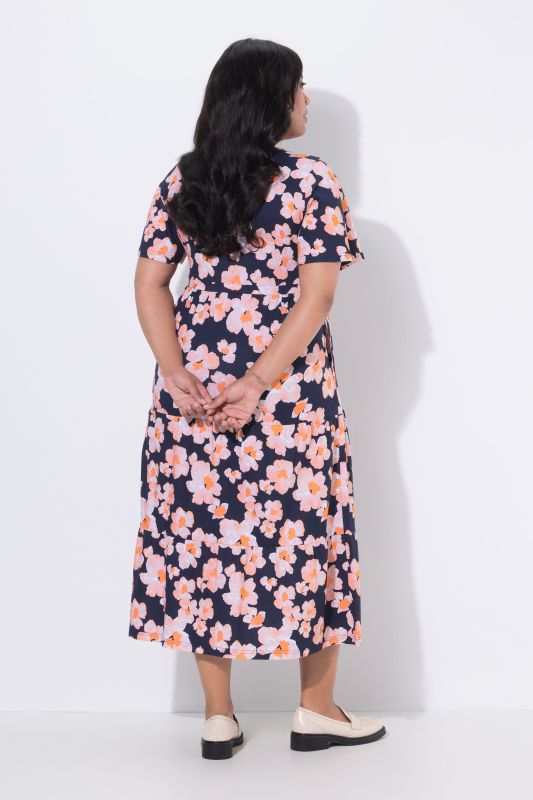 Cherry Blossom A-Line Knit Pocket Dress