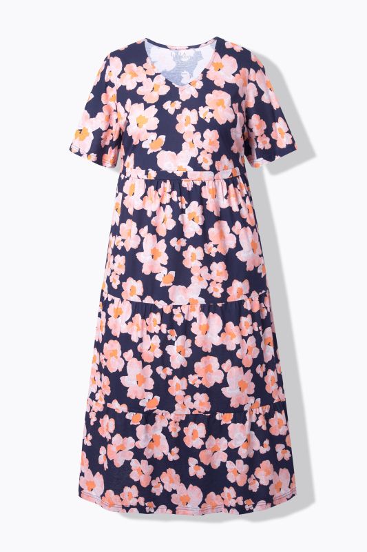 Cherry Blossom A-Line Knit Pocket Dress