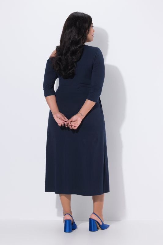 Asymmetric Jersey A-Line Pocket Dress