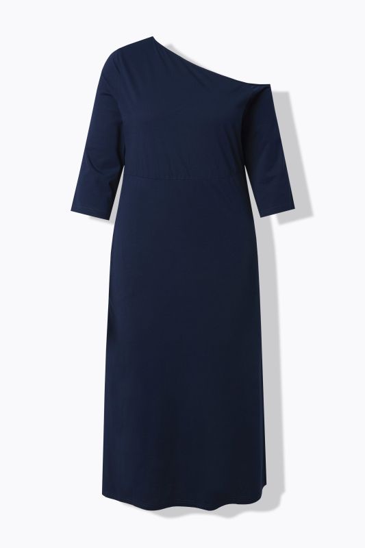 Asymmetric Jersey A-Line Pocket Dress