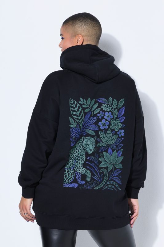 Суитчър с качулка и принт