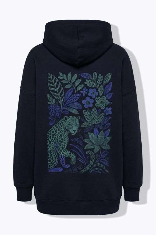 Суитчър с качулка и принт