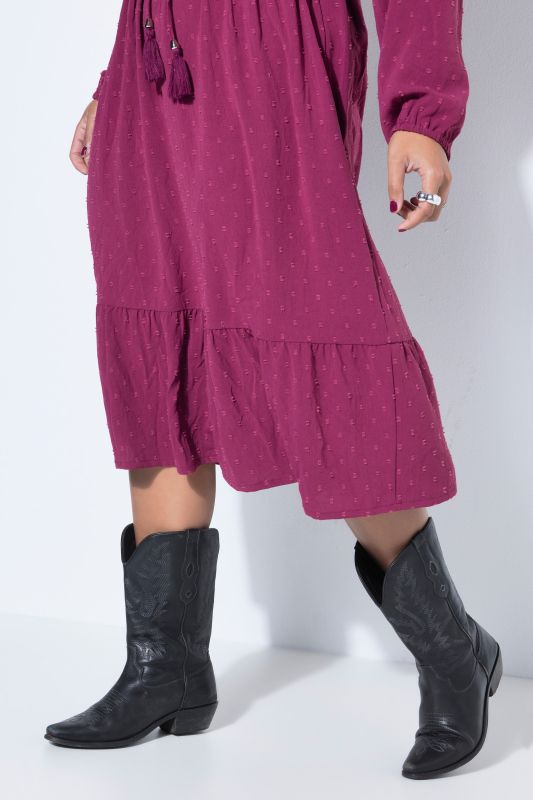 Рокля с принт и А - линия 