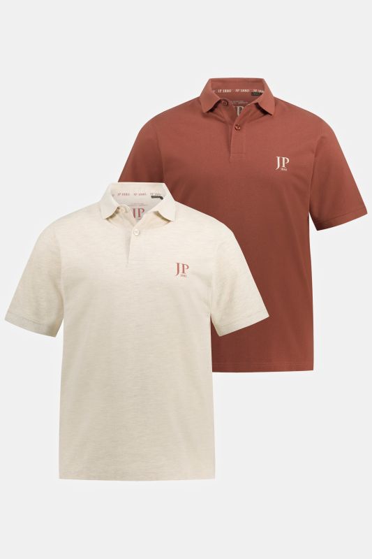 2 Pack of Polo Shirts, combed cotton piqué