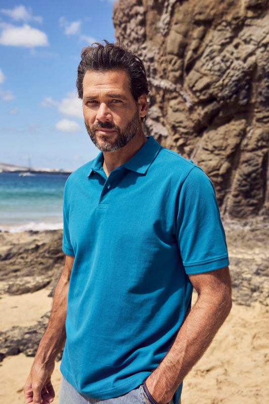 Памучна блуза с кочета, с къс ръкав