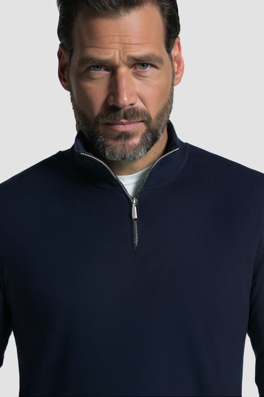 Пуловер с цип