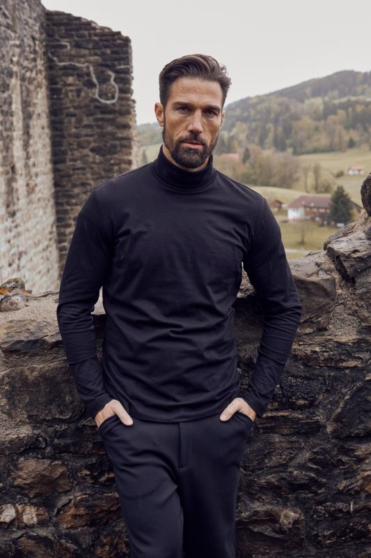 Блуза с поло яка