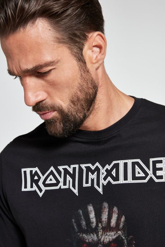 Тениска с принт Iron Maiden