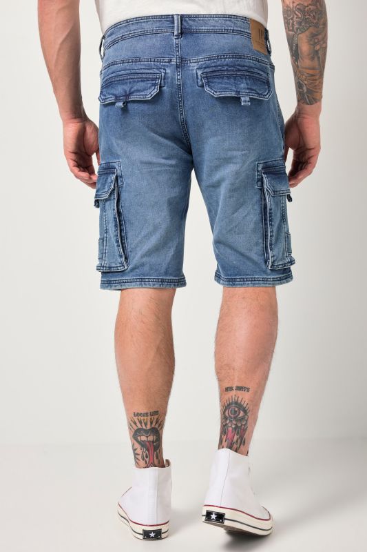 FLEXNAMIC® denim cargo Bermuda shorts