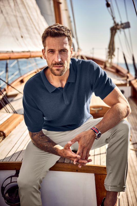 FLEXNAMIC® knit polo shirt