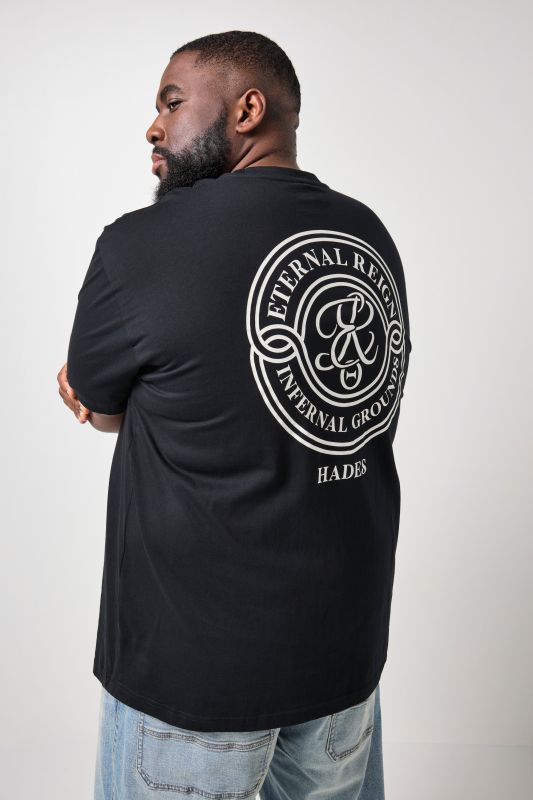 Тениска разкроена с щампи