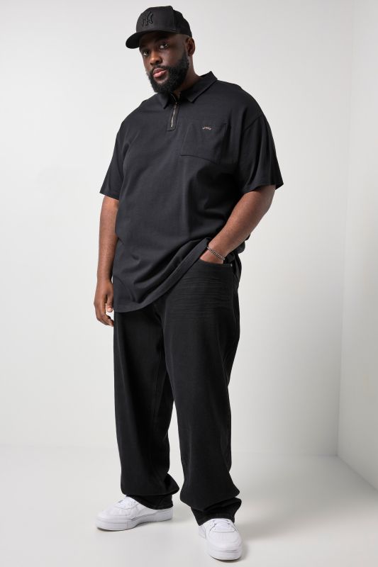 Тениска овърсайз с частично закопчаване