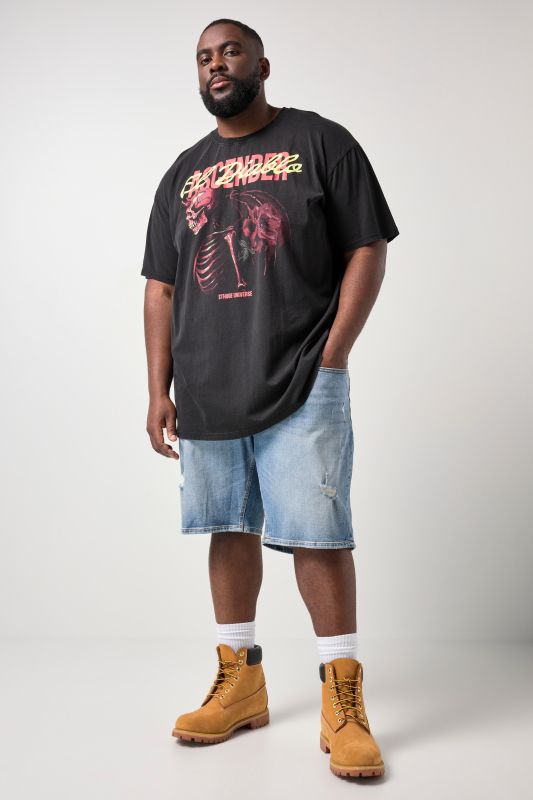 Тениска със светещ принт