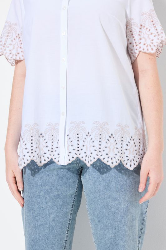 Риза с палмов принт