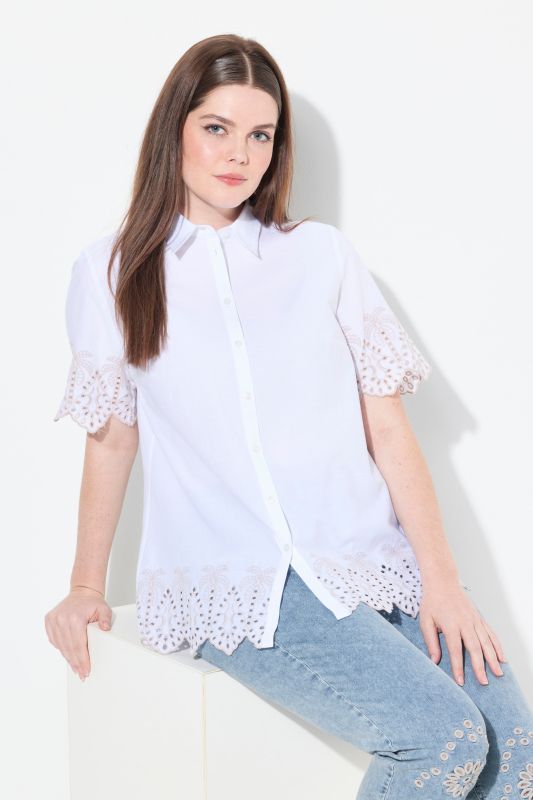 Риза с палмов принт