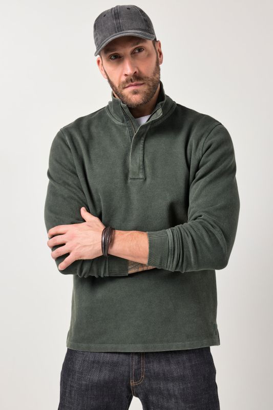 Half-zip sweatshirt