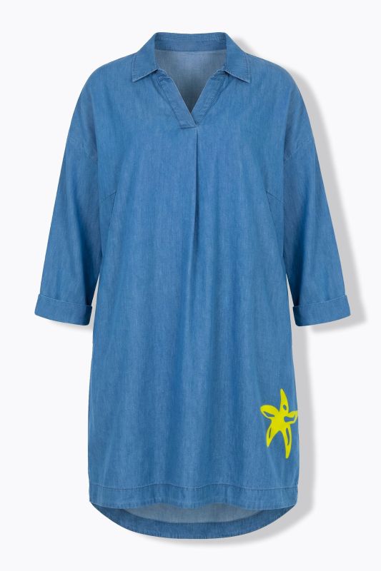 Starfish Motif Denim Dress