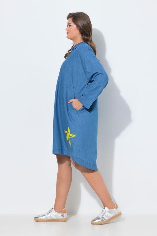 Starfish Motif Denim Dress