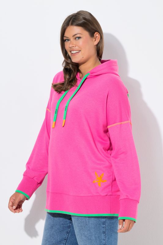 Color Pop Back Print Hoodie