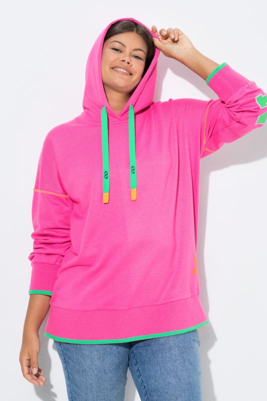 Color Pop Back Print Hoodie