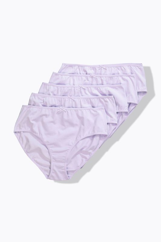 5 Pack of Stretch Cotton Panties - Solid