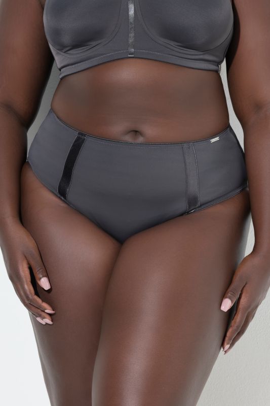 Satin Trim Stretch Microfiber Panty