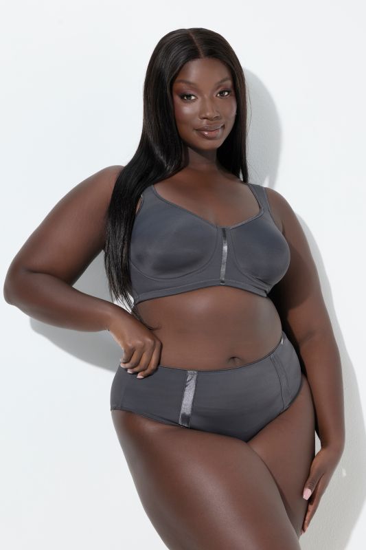 Satin Trim Stretch Microfiber Panty