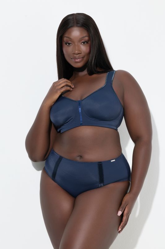 Satin Trim Stretch Microfiber Panty