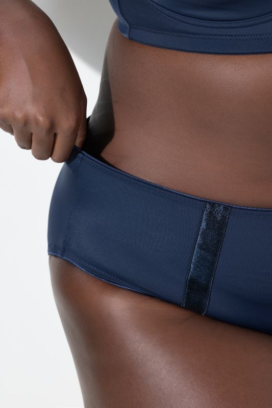 Satin Trim Stretch Microfiber Panty