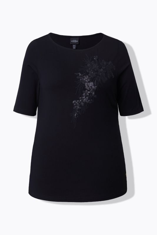 Tonal Sequined Tee