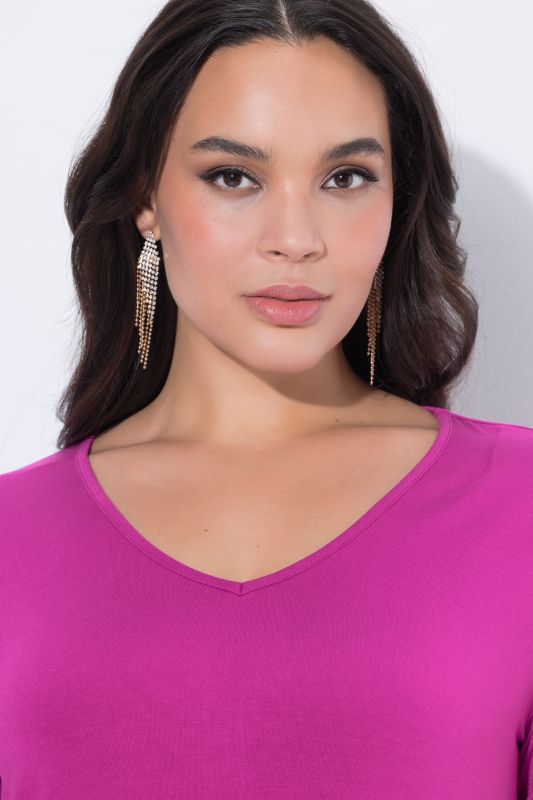 Sequined Mesh Sleeve Blouse